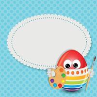 Beautiful Easter Egg Background Vector Illustration