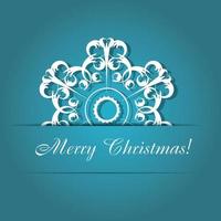 Christmas snowflakes background vector illustration