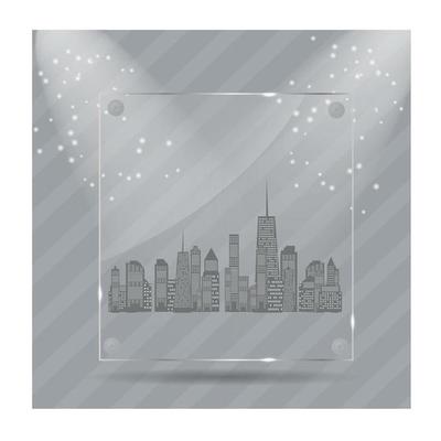 Vector illustration of cities silhouette. EPS 10.