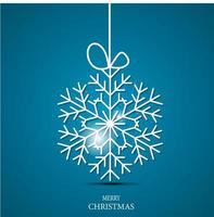 Christmas snowflakes background vector illustration