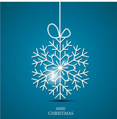 Christmas snowflakes background vector illustration