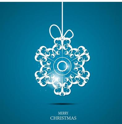 Christmas snowflakes background vector illustration