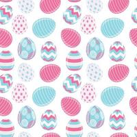 Beautiful Easter Egg Seamless Pattern Background Vector Illustration