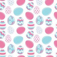 Beautiful Easter Egg Seamless Pattern Background Vector Illustration