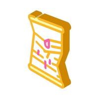 bad damaged canned food isometric icon vector illustration