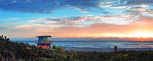 Miami sunrise view photo