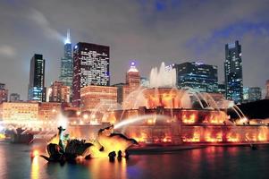 Chicago fountain view photo