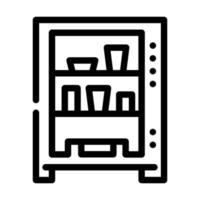 vending machine line icon vector illustration line