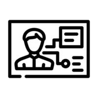 client analysis kyc line icon vector illustration