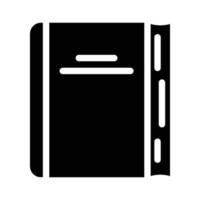 diary stationery accessory glyph icon vector illustration