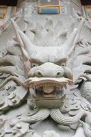 Dragon statue closeup photo