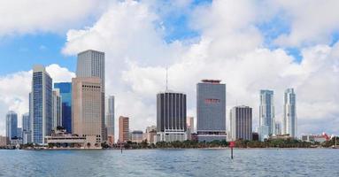 Miami skyline view photo