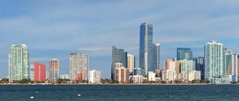 Miami skyline view photo