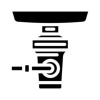 garbage disposal glyph icon vector illustration