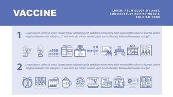 Vaccine Production Landing Header Vector