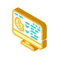 access to cookies isometric icon vector illustration