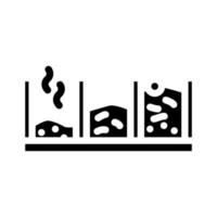 pit compost glyph icon vector illustration