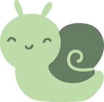 cute cartoon snail vector