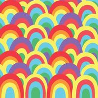 fondo de arcoiris retro de buenas vibraciones vector