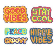 Good Vibes 1970 Vector Stickers