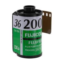 Fuji Color 200 the professional negative film isolated on white background. photo