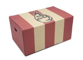 caja de entrega de alimentos para restaurante de comida rápida kfc. Pollo Frito de Kentucky foto