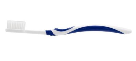 cepillo de dientes aislado sobre fondo blanco foto
