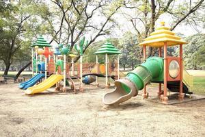 Colorful playground in the park photo