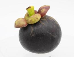 Mangosteen isolated on white background photo