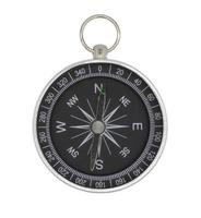 Compass isolated on white background with clipping path photo