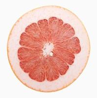 Grapefruit sliced isolated on white background photo