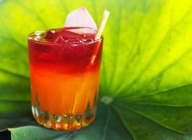 Delicious tropical beverage photo