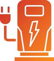 Charging Station Icon Style vector