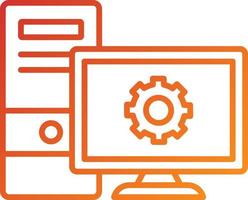 Workstation Icon Style vector