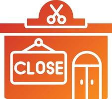 Close Shop Icon Style vector