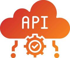 API Icon Style vector