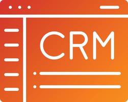 CRM Icon Style vector