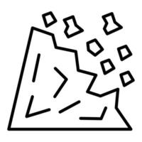 Landslide Icon Style vector
