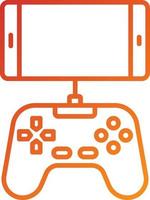 Mobile Game Console Icon Style vector