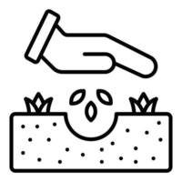 Seeding Icon Style vector