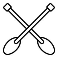 Paddles Icon Style vector