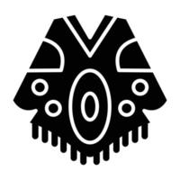 Poncho Icon Style vector