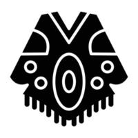 Poncho Icon Style vector