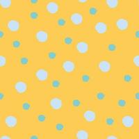 Seamless abstract pattern with hand-drawn dots arranged chaotically festive confetti and cute circles vector