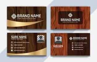 Rustic Business Card vector