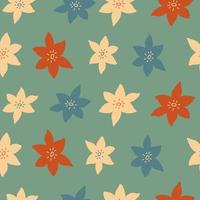 Floral seamless pattern. Colorful surface design vector