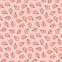 Seamless pattern with abstract shapes. Simple colored doodles vector