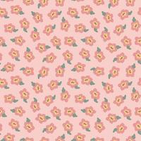 Seamless pattern with abstract shapes. Simple colored doodles vector