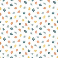 Abstract seamless pattern. Simple organic shapes vector