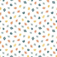 Abstract seamless pattern. Simple organic shapes vector